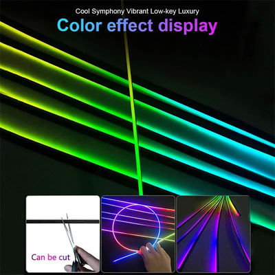 خرید 18 در 1 اتوماتیک نور محیط نور نوار بیرونی 96MHz RGB چراغ های محیط اتومبیل تولید آنلاین