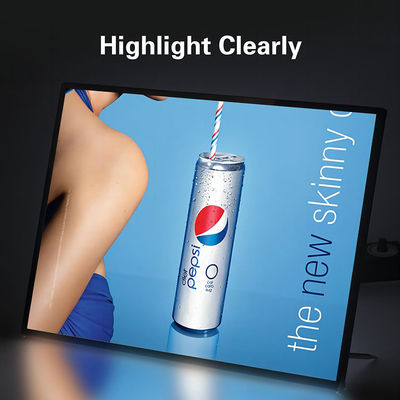 خرید جعبه نور LED شیشه ای فوق العاده نازک با عمر بالا و وضوح تصویر 80000 ساعت، ولتاژ ورودی DC12V DC24V تولید آنلاین