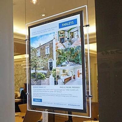 خرید Window Hanging Display Crystal Acrylic Light Box  تولید آنلاین