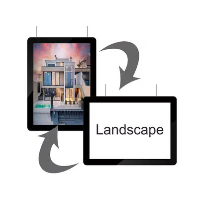 نمایشگاه نام تجاری پنجره املاک و مستغلات KWS-BD-A4 با چراغ های آکریلیک LED