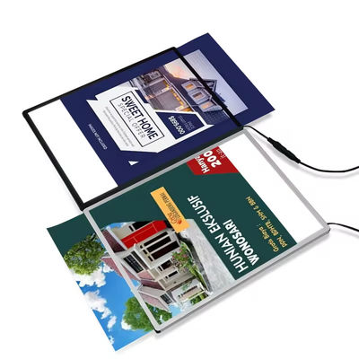 CE RoHS جعبه های نور تبلیغاتی LED Light Hospitality Location Lighted Light Box
