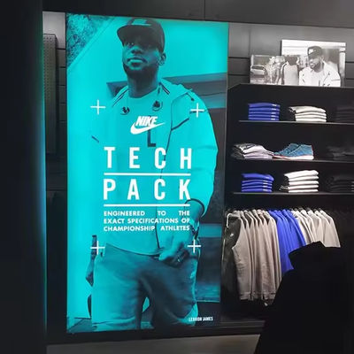 فیلم نرم UV تبلیغات جعبه های نوری فروشگاه های خرده فروشی جعبه های نوری آگهی های بیرونی فوق نازک