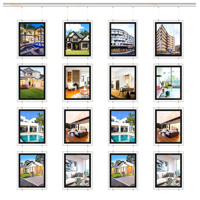 12 ولت 24 ولت کریستال نور جعبه LED نور نشان صفحه برای نمایش پنجره املاک و مستغلات