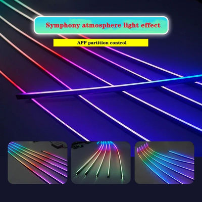 چراغ های محیط خودرو 12 ولت چند رنگی چراغ های LED Rgb برای مهمانی های شبانه