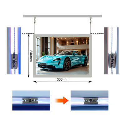 آویزان A4 Light Box منوی نمایشگاه املاک و مستغلات Slim LED روشن کننده آویزان کننده آویزان کننده آویزان کننده آویزان کننده آویزان کننده