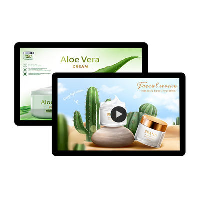 دستگاه نمایش تبلیغاتی آویزان یک طرفه 21.5 اینچ اندروید رسانه پلیر 1920x1080 برای نصب روی دیوار