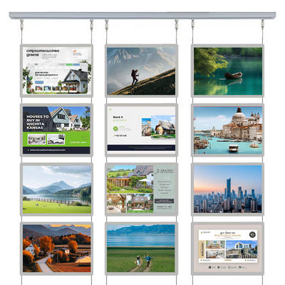 جعبه نور کریستالی آفاقی 210 X 297mm صفحه نمایش صفحه نمایش LED