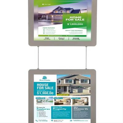 برچسب تبلیغاتی جعبه روشنایی Ultra Thin Backlit